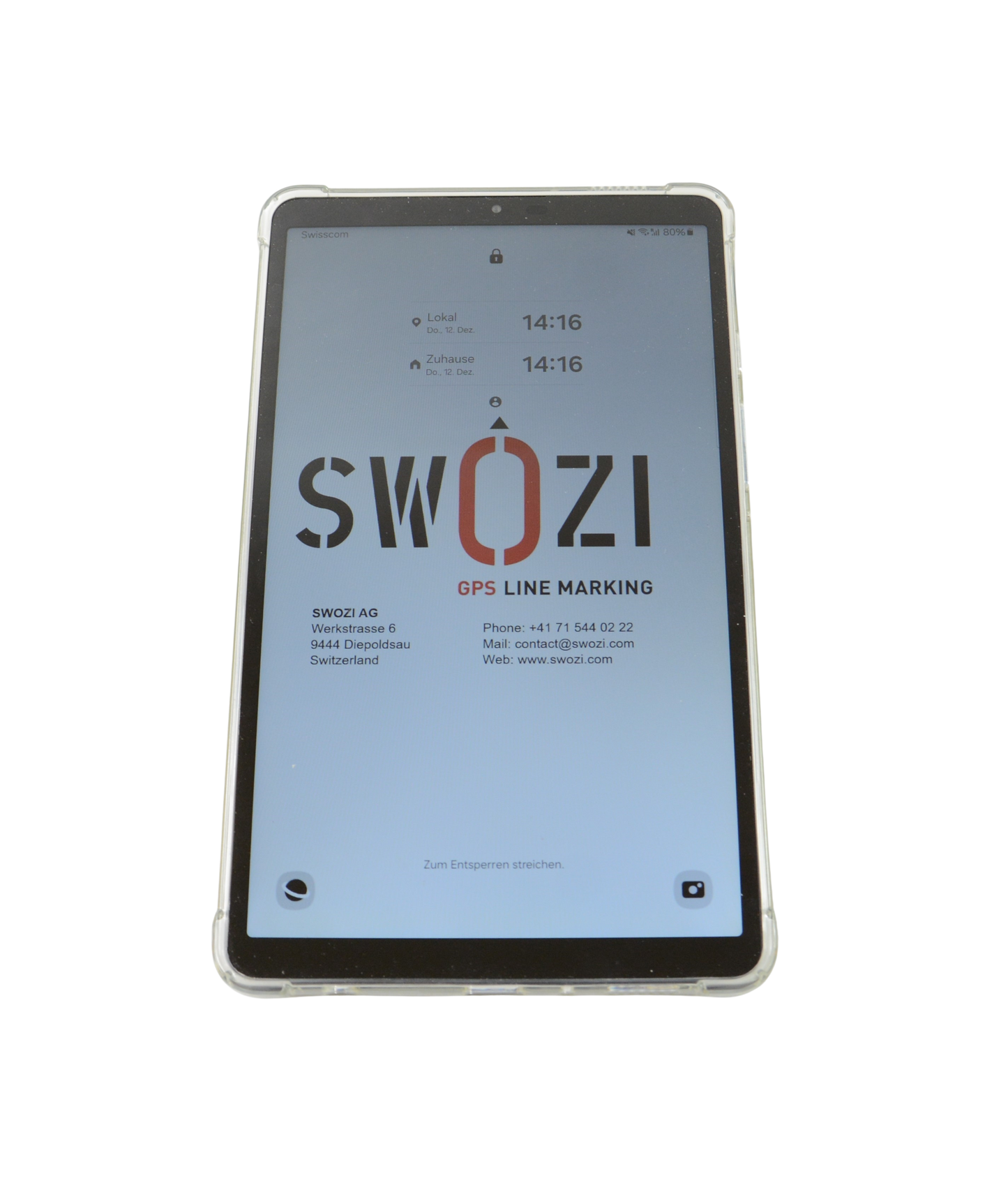 Tablet 8" (installed)