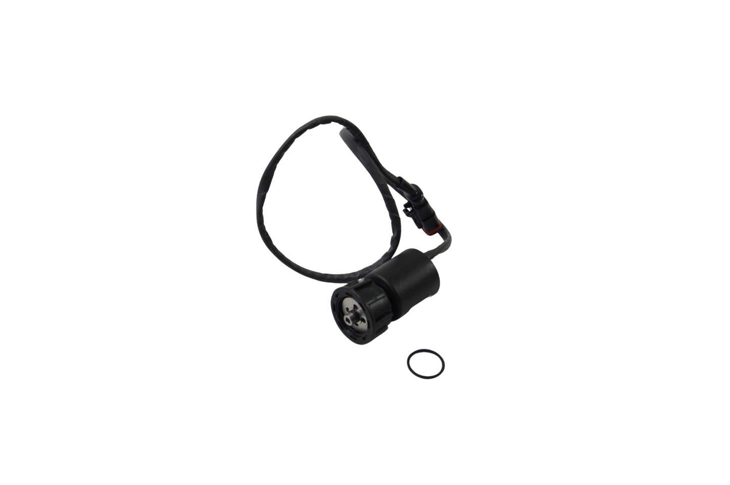 Solenoid valve with plug
