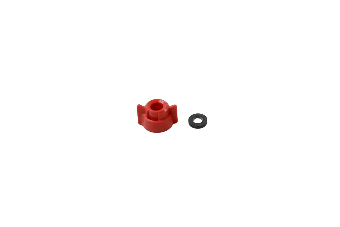Bayonet cap for nozzle holder red