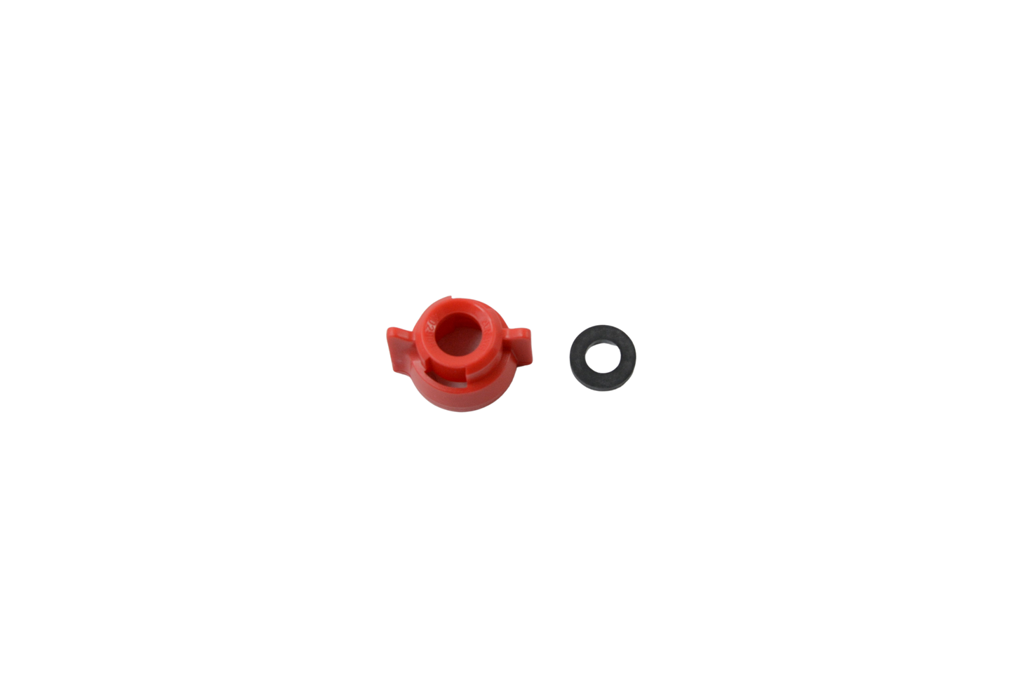 Bayonet cap for nozzle holder red