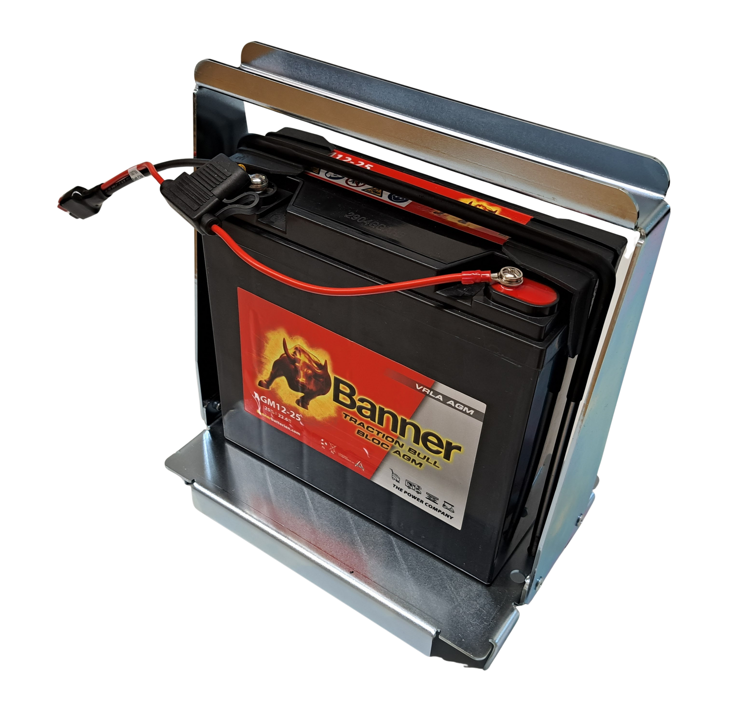Portabatterie intercambiabile montato con 1 batteria SLA