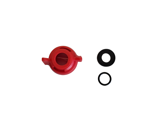 Bayonet cap for round jet nozzles plastic