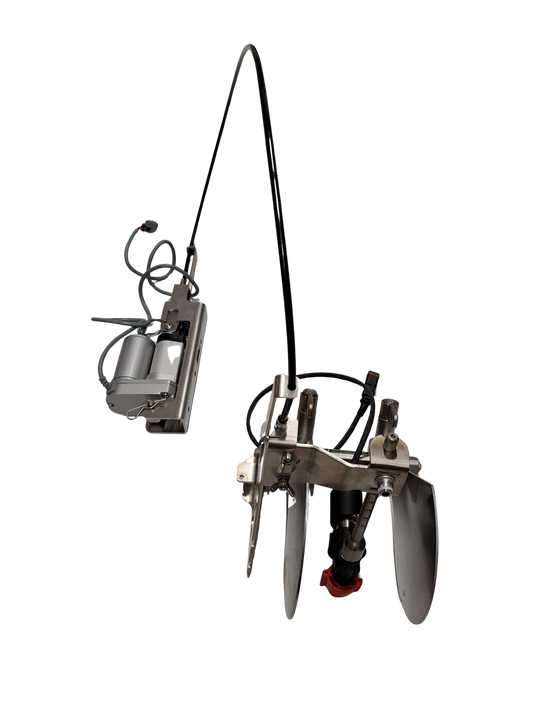 Tête de pulvérisation, abaissable manuellement